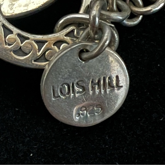 Lois Hill Sterling Silver (925) Circle Link Bracelet with Box and Dust Cover - Picture 4 of 10